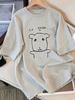 2026 Summer Elegant And Comfortable RoundNeck TShirt Short Sleeve Japanese And Korean Style Cartoon Dog Pattern