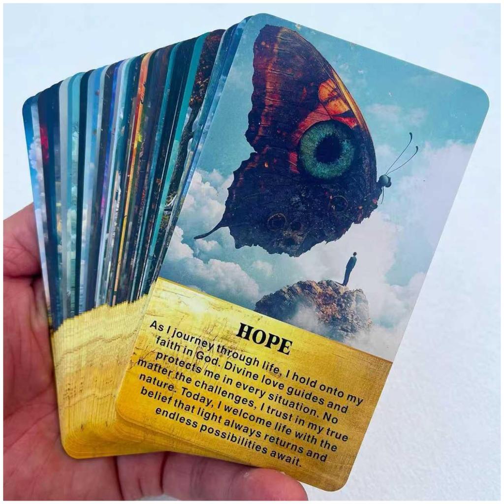 Life Message Oracle Deck, 54 Spiritual Wisdom Oracle Cards, Beginner's Guide to Embracing Your Inner Light and Transforming. [Parallel Import]