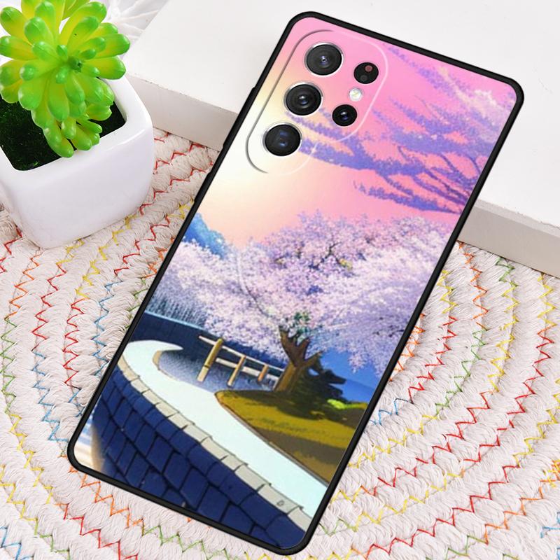 Ukiyo-e Japanese style Art TPU Phone Case For Samsung Galaxy note 10 pro S26 S25 S24 S23 S22 Ultra Plus S21 FE S20 Cover