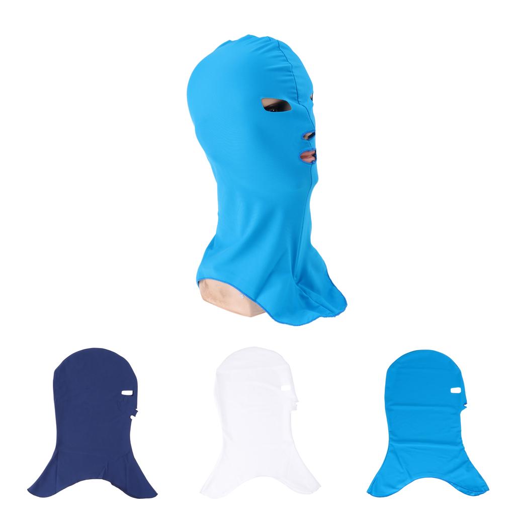 Buy Swimming Cap Sunblock UV Protection Full Face Mask Head Neck Cover ...