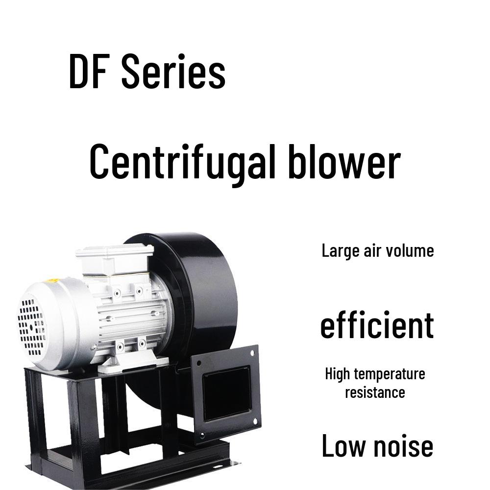 High-Pressure Carbon Steel Induced Draft Centrifugal Fan with Pure Copper Motor for Smoke Extraction