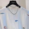 Women's Linen Round Neck Short Sleeve Casual Shirt