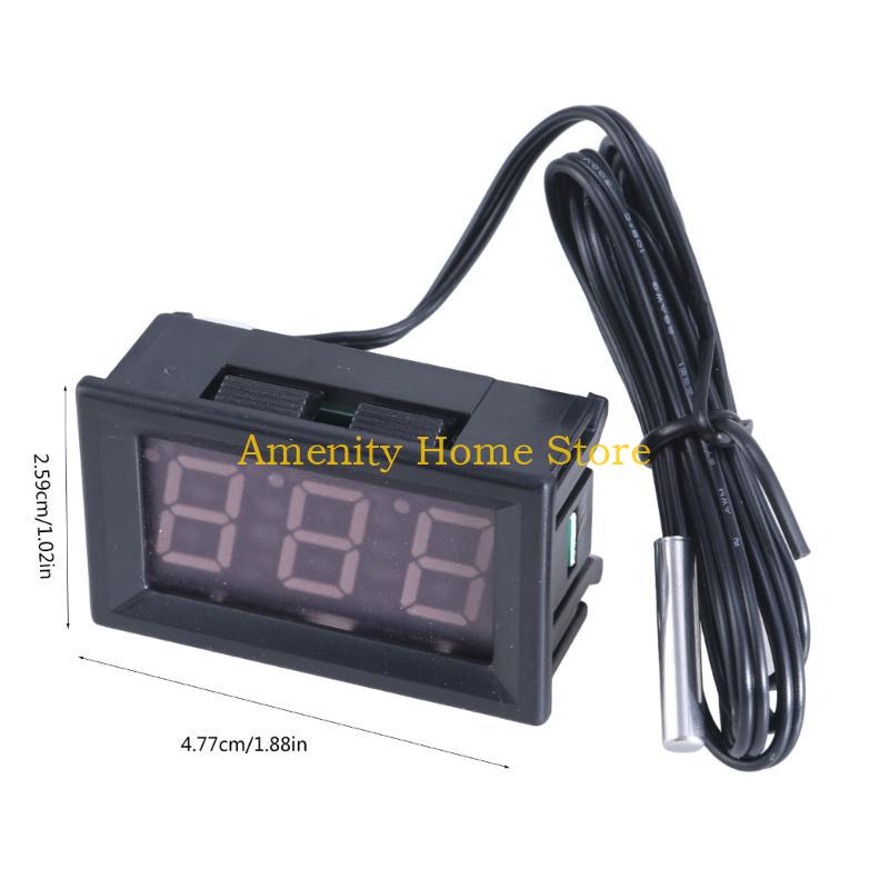 F26C Universal High Accuracy Embedded Temperature Gauge Monitor Temperature Meter Tester with for Workshops Facilities