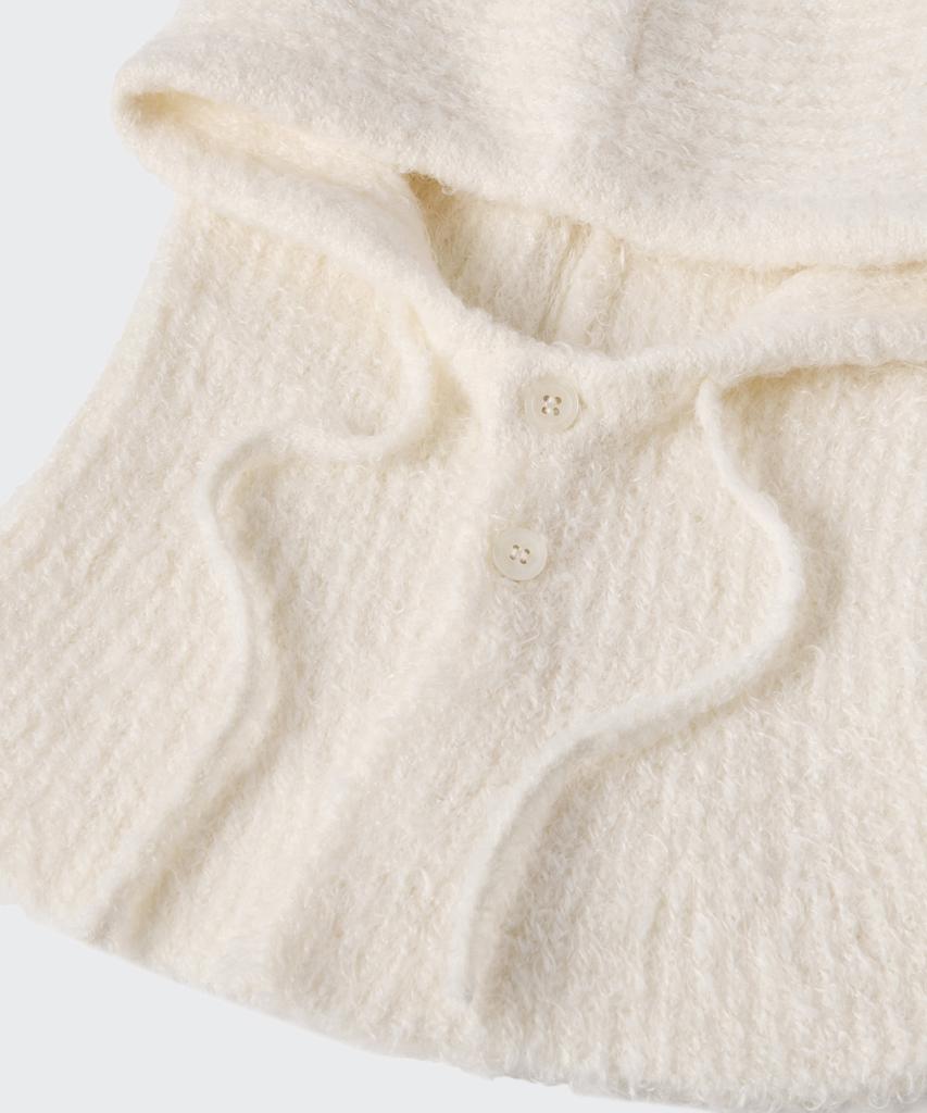 MUSINSA STANDARD WOMAN Women'S Boucle String Knit Balaclava [Ivory]