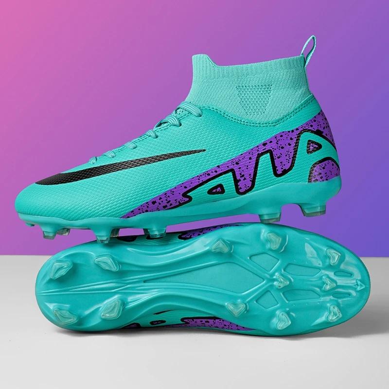 Professional New Men Soccer Shoes Comfortable Boys Sneakers Match Football Boots Ankle Non-Slip TF/FG Sports Shoes Unisex