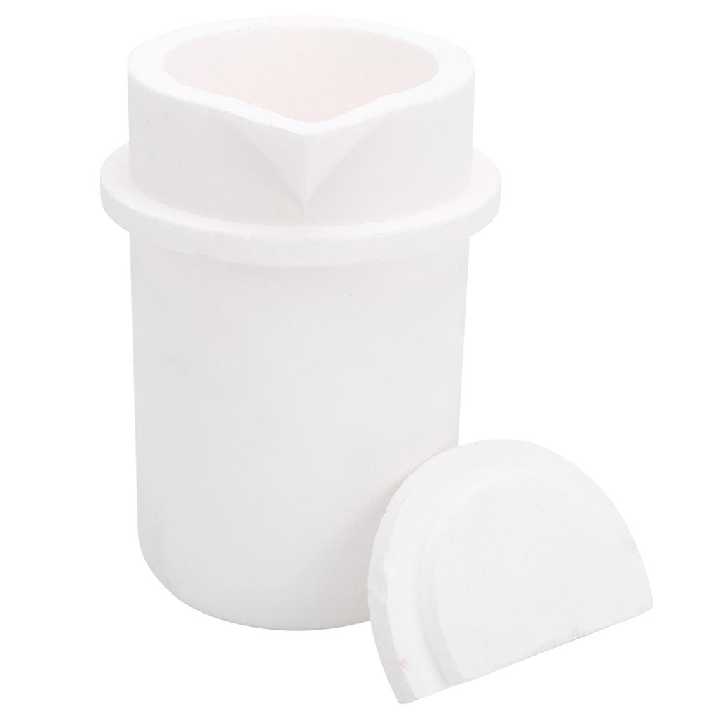 1kg Kwarts Smeltkroes met Deksel Goud Zilver Platina Smelt Raffinage Gereedschap 1kg