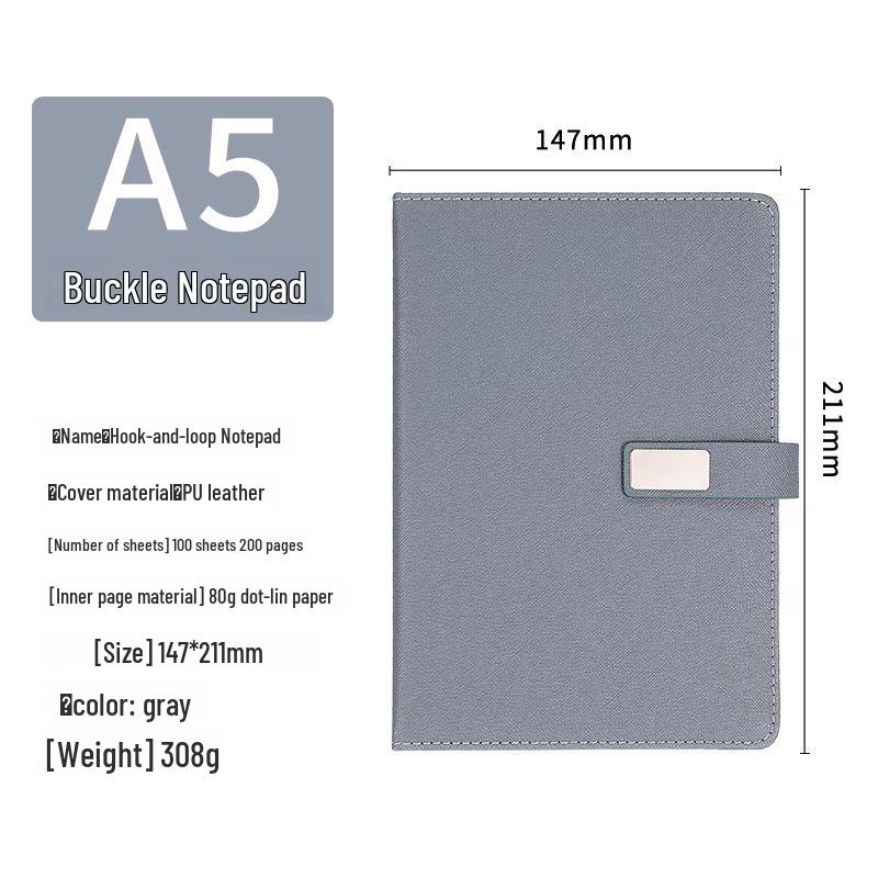 A5 Magnetlås Affärsanteckningsbok Presentförpackning med Anpassningsbar Logotyp