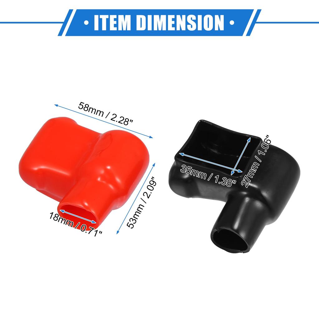 A ABSOPRO Battery Terminal Insulation Cover Battery Terminal Terminal Cover
