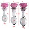 3pcs Rose Flower Glass Anal Plug Vaginal Anus Beads Butt Plug Adult Dildo for Anal Massage Masturbation Sex Toy for Men Women
