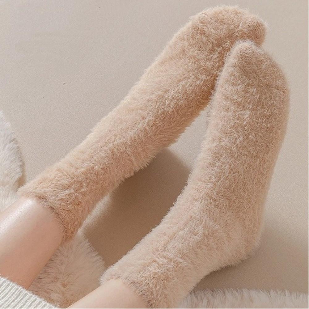 Thickened Fur Socks Keep Warm Short Tube Stockings Soft Winter Socks Winter