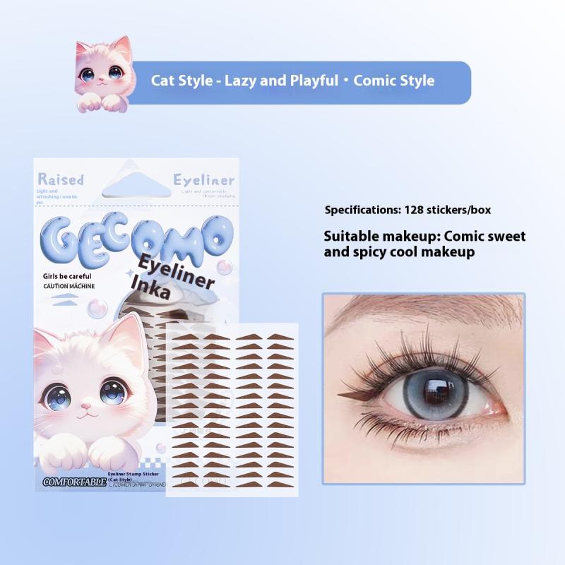 120Pcs Eyeliner Seal Sticker Water Resistant Sweat Resistant Fitting Swollen Eye Blister Adjusting Eye Eyeliner Patch