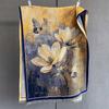 Autumn New Plant Flower Print Scarf Autumn and Winter Imitation Cashmere High-end Warm Scarf Shawl Women