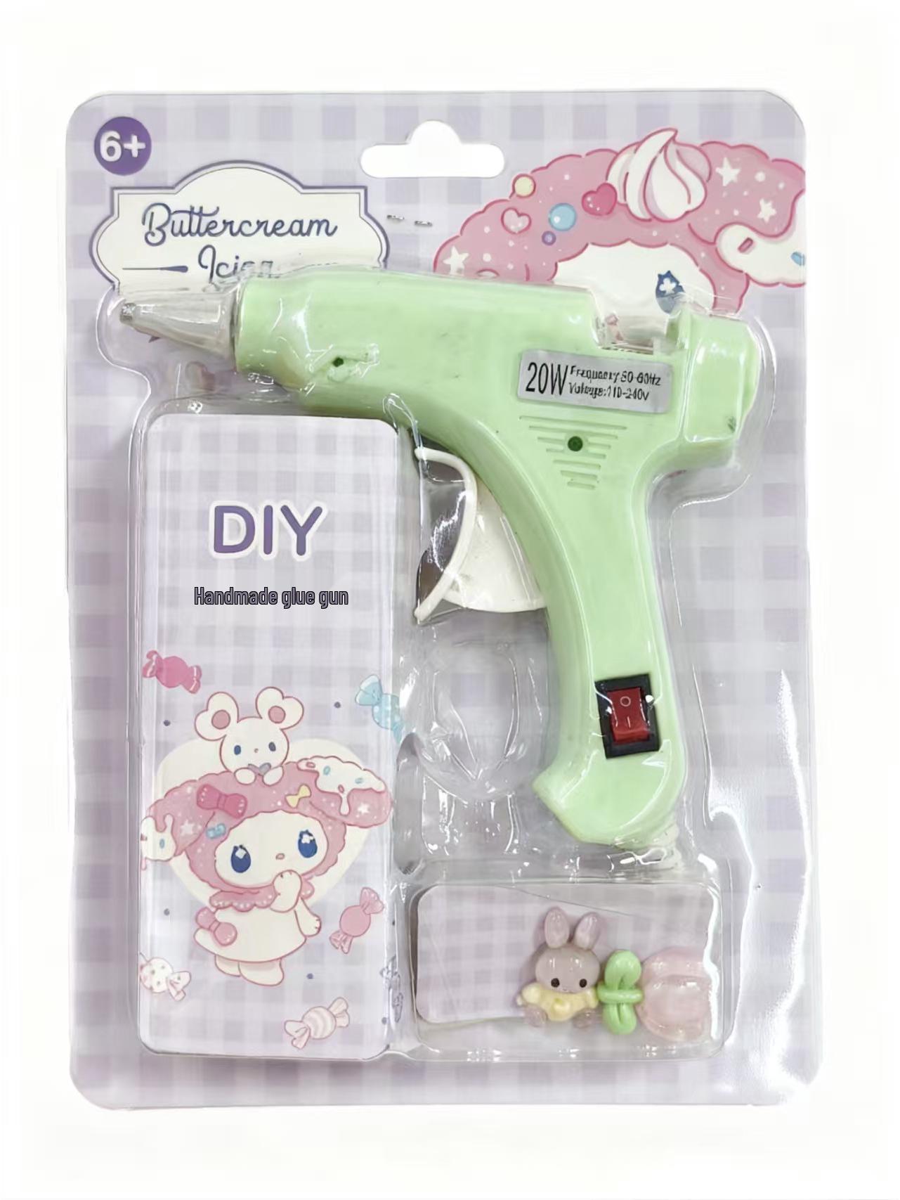 

Ручной безопасный для детей клеевой пистолет горячего расплава 7 мм, 20 Вт с выключателем - Идеален для DIY