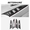 Betterhumz For Mazda 3 Axela 2004-2009 Made of Alcantara Car Door Window Control Lifter Panel Trim Stickers Interior Accessories