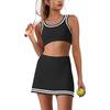 Women's Sports Outdoor Knitted Tennis Dress Suit