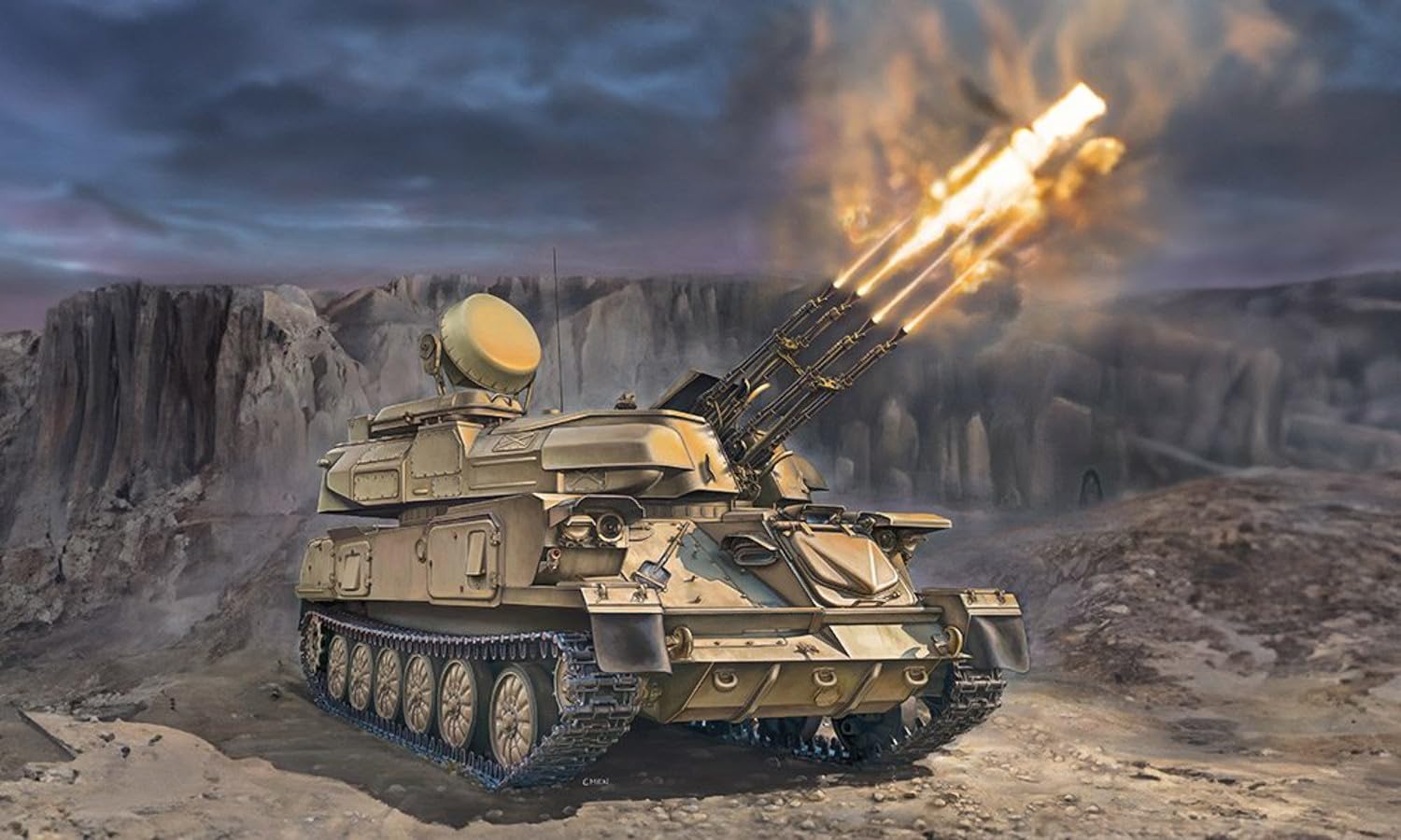 

Zimi model Silca пластиковая модель ZM35123H 1/35 ЗСУ-23-4 М/М3 (бак)