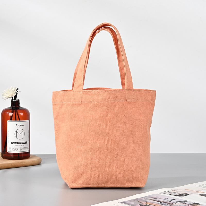 Customized Colorful Cotton Canvas Souvenir Bag - Portable & Cute Handheld Design with Logo Option