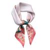 Spring National Style Literary Lotus Simulation Silk Scarf Light And Versatile Small Square Scarf Age-Reducing Accessories Headscarf