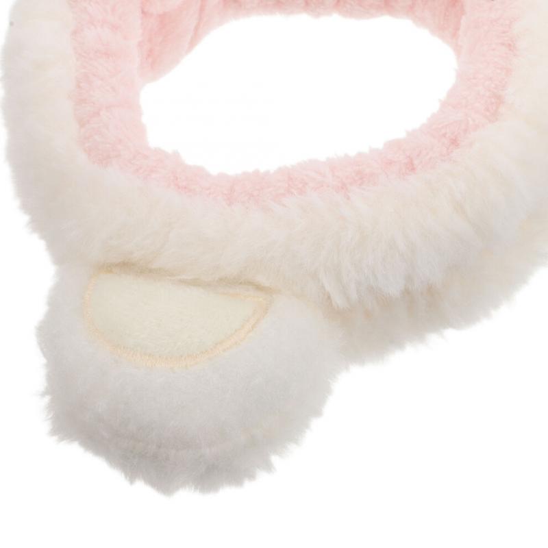 Skincare Kopfband Armband Set Plüsch Beige