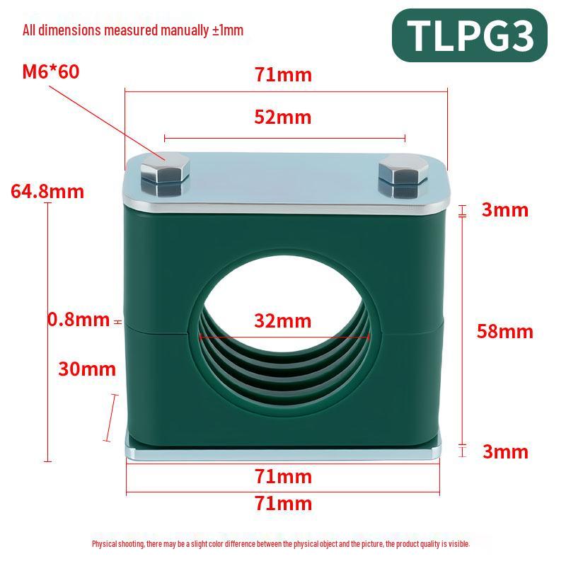 Stainless Steel TLPG3 Lightweight Plastic DIN3015 Hydraulic Pipe Clamp