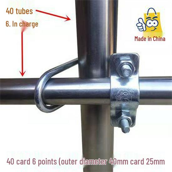 Double U-Bolt Galvanized Cross Pipe Clamp with Free Shipping