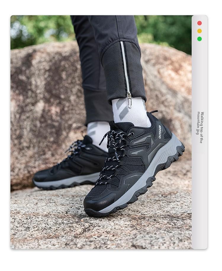 Large Size Unisex Outdoor Hiking Shoes - Anti-Collision, Breathable, Fashionable for Climbing and Camping