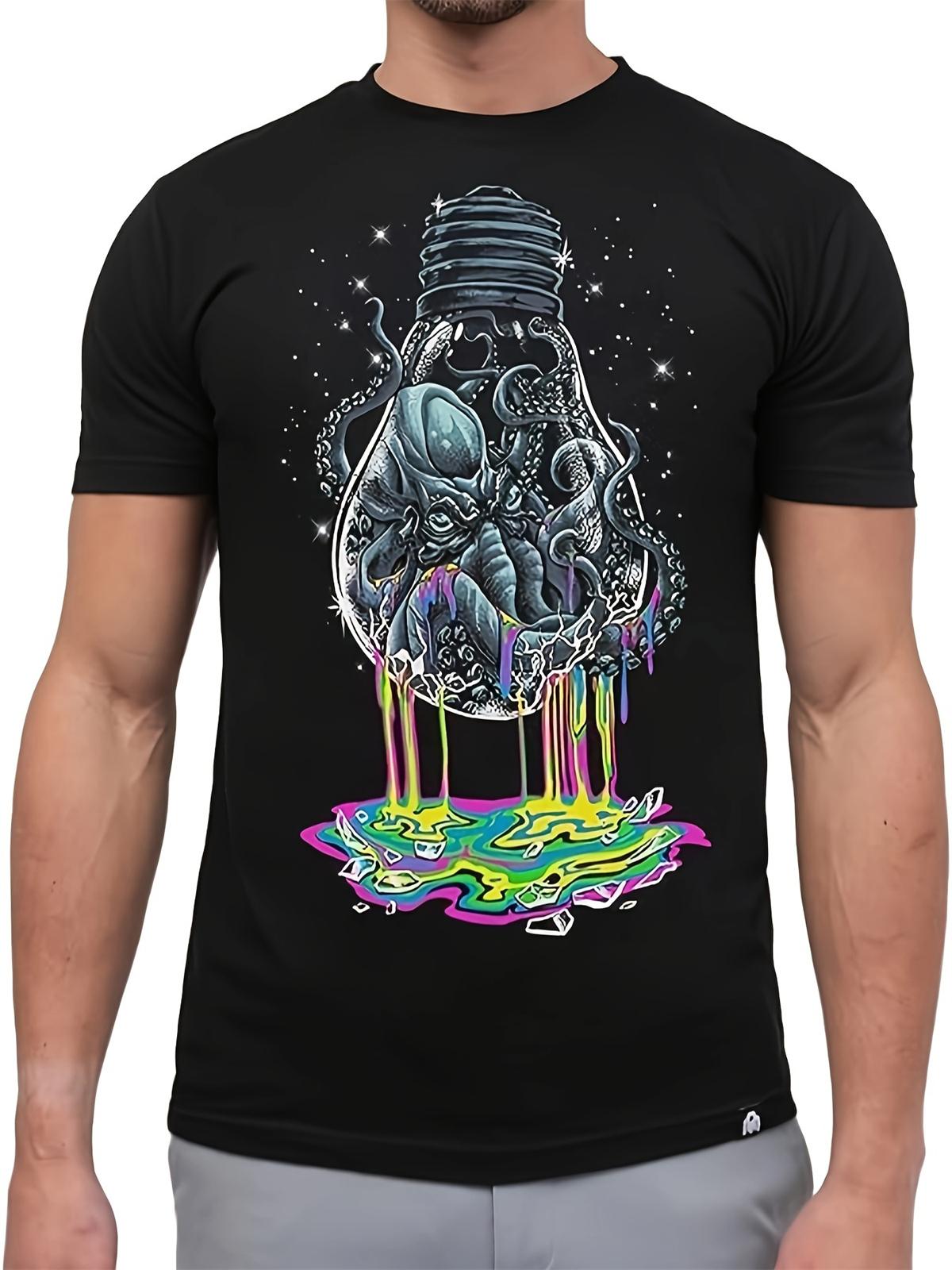 

Забавные футболки унисекс с принтом в виде животных в формате 3D Футболка большого размера Свободные топы Футболки с коротким рукавом Мужская летняя толстовка с круглым вырезом M