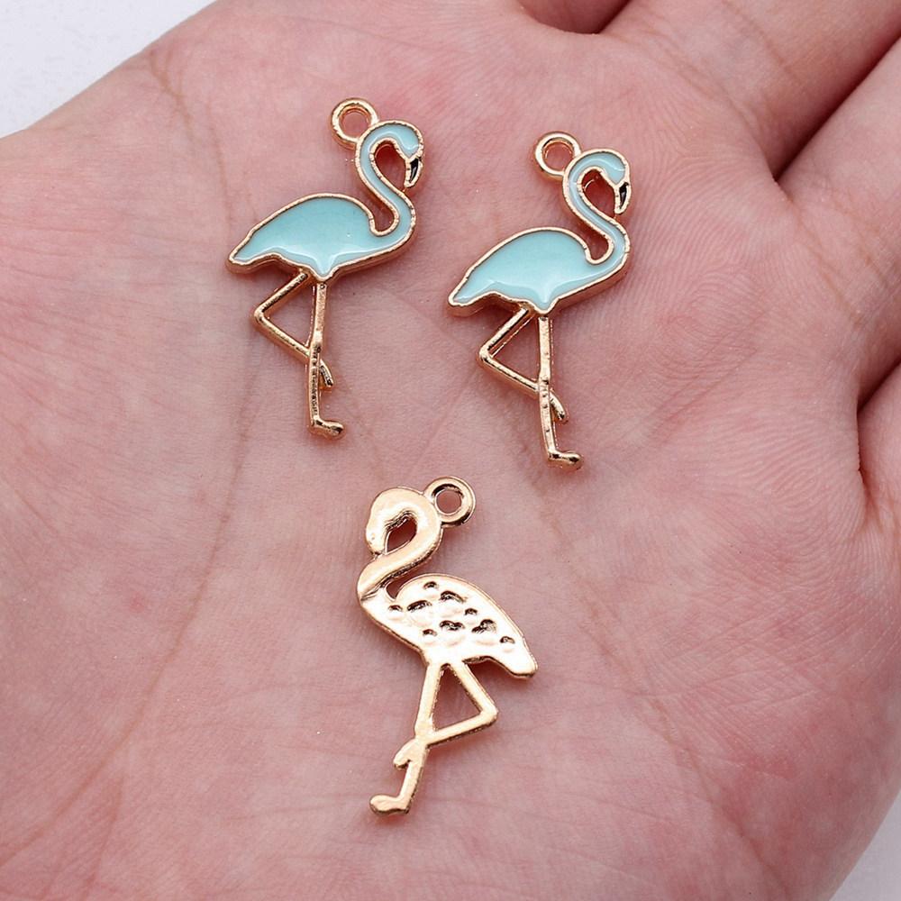 Charms Flamingo Mermaid Enamel Pendants Wedding Jewelry Findings QC054