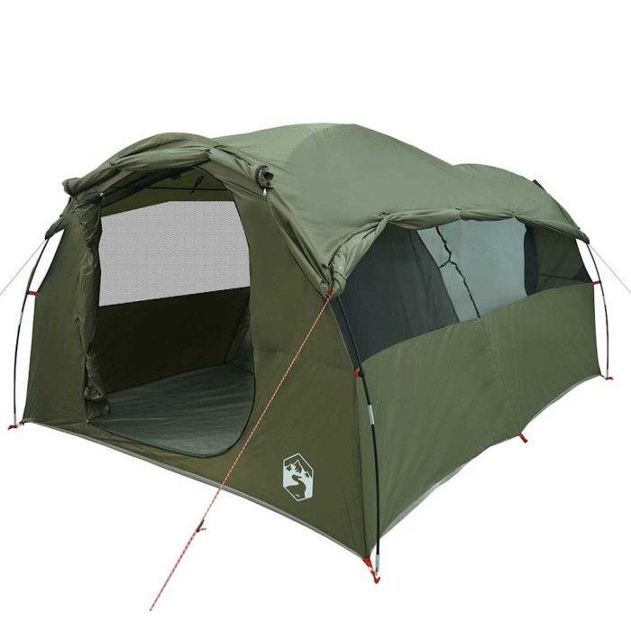 VidaXL Family Tunnel Tent 6 Person Olive Green Waterproof, Tent, Garden Tent, Outdoor Shelter, Camping Tent, 4009575