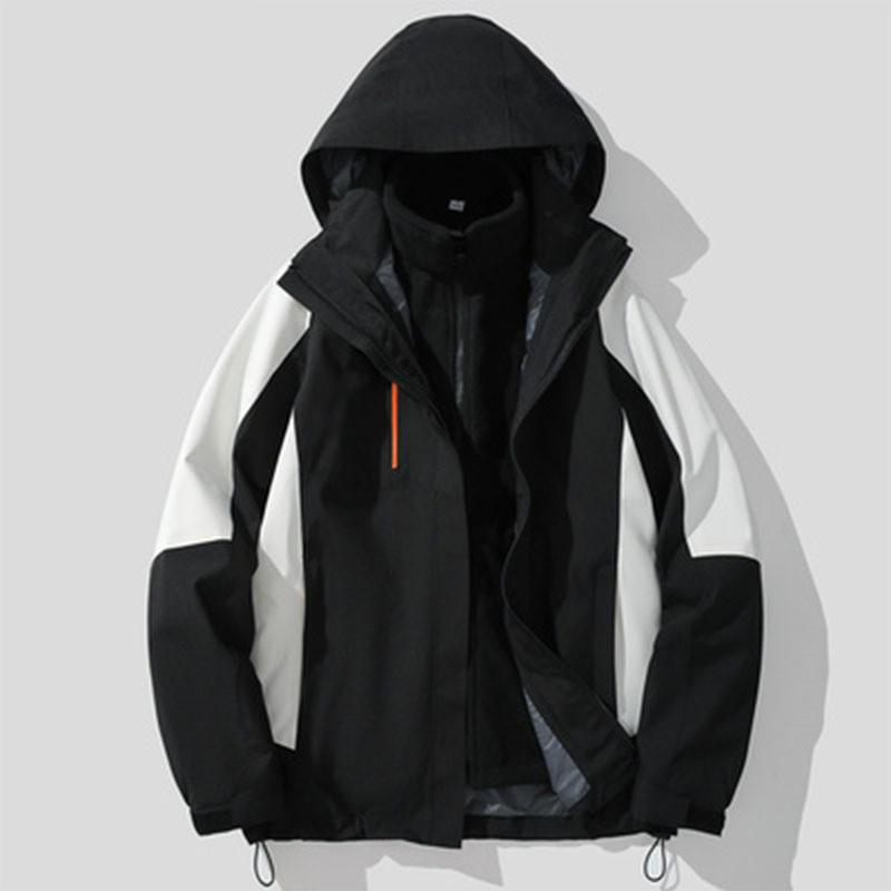 Mountain Series Outdoor Waterproof Windproof 3-in-1 Detachable Parka for Women and Men