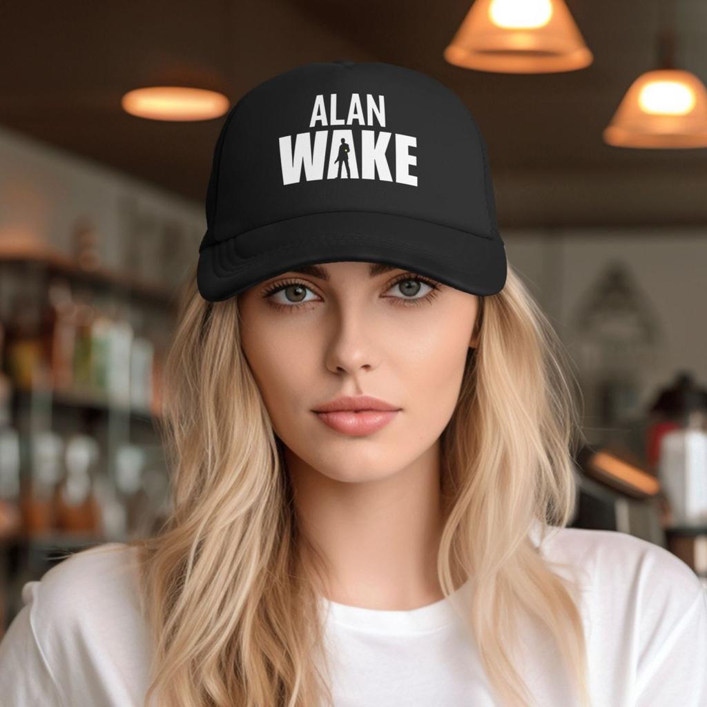 Baseball Caps Alan Wake Game Mesh Hats Outdoor Sun Caps Unisex Hats