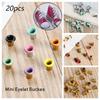Ultra-small Shoes Clothes Belt Buckle Doll Bags Accessories Metal Eyelet Buttons Diy Dolls Buckles