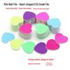 Available Heart-Shaped Mini Nail File, Double-Sided EVA Polishing Strip, Durable Manicure Accessory
