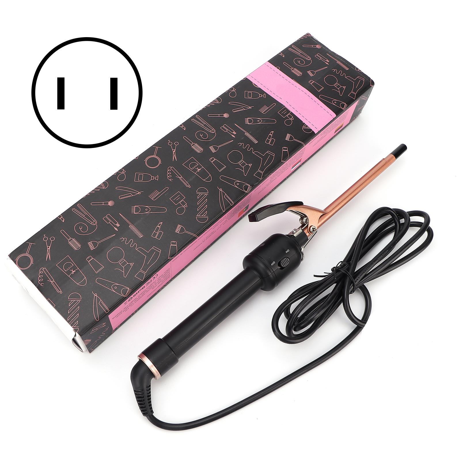 

Тонкая плойка для завивки волос, маленькая плойка для завивки волос, керамический корпус, 9 мм, 110‑240 В US Plug