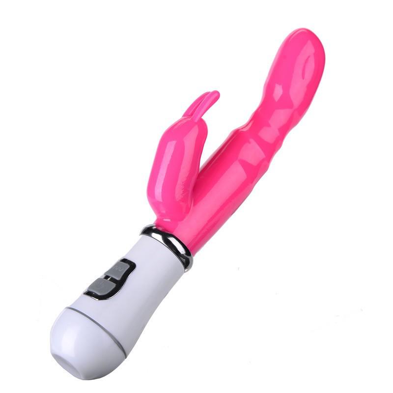 Women's Dual-Headed Rabbit Vibrator Massage Device