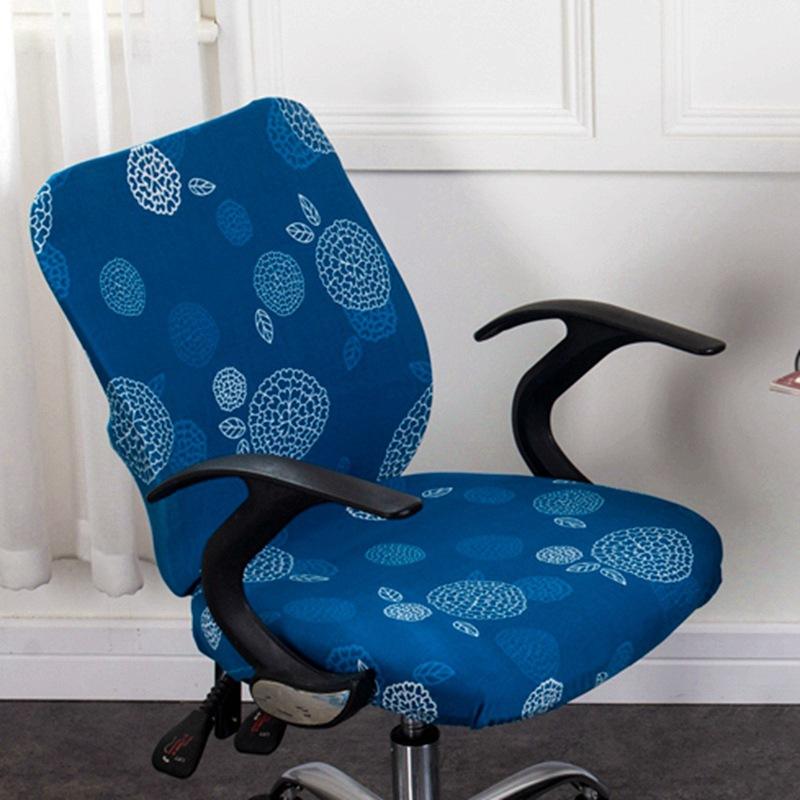 Elastic Split Chair Cover, Computer Swivel Chair Cover, Chair Cover, Office Chair Cover, Seat Cushion Cover - Printed Model