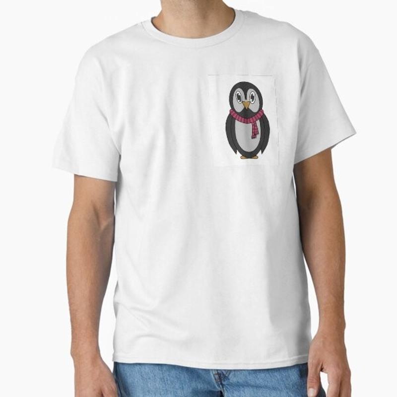 Cute Penguin Classic T Shirt Made In US AUS Size S 2XL