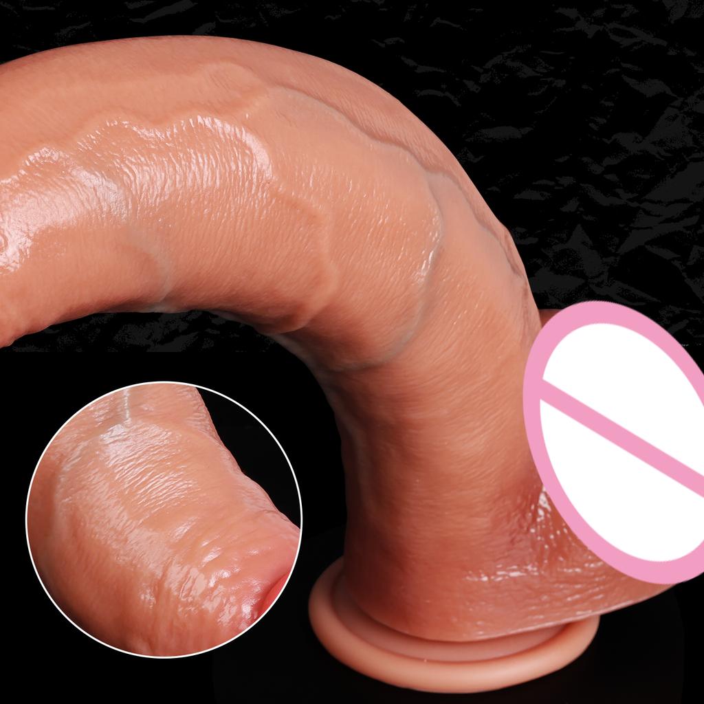 Realistic Dildos Adult Sexy Toys Silicone Layer Penis for Woman Men Vagina Anal Massage Stimulator Dick Sex Toys Adult Supplies