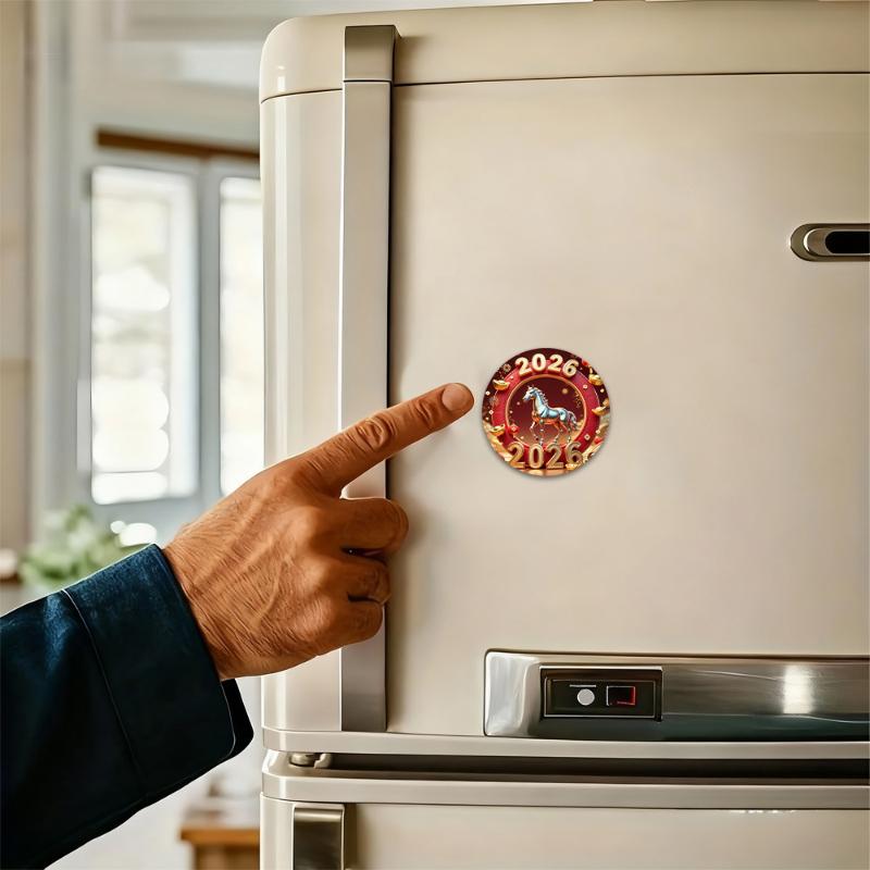 מגנטים למקרר פסטיבל האביב 2026 אקרילי שטוח דו-ממדי דקורטיביים אישיים למקרר וארון