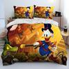 Mickey Maus Cartoon Donald Duck HD Bettdecke Bettwäsche Set Bettbezug Bett Set Steppdecke Bezug Kissenbezug Königin Bettwäsche Set Erwachsener Kind