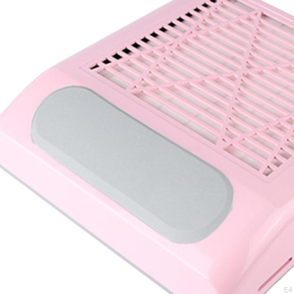 Nail Dust Collector Machine with Reusable Filter Mesh Extractor EUR White