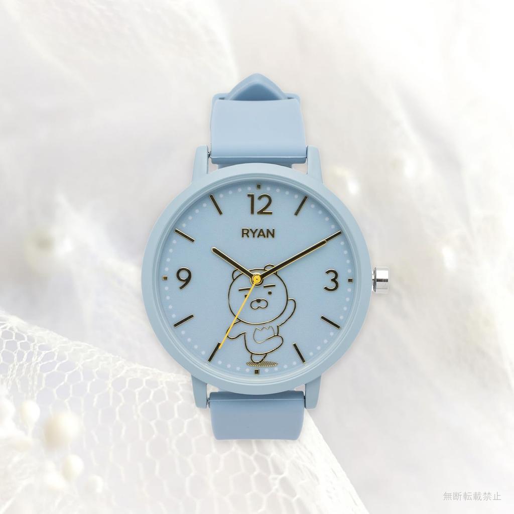 Watch Fieldwork Kakao Friends Analog Silicone Belt Watch G Ryan Blue [Fieldwork] Women's KKO001-4