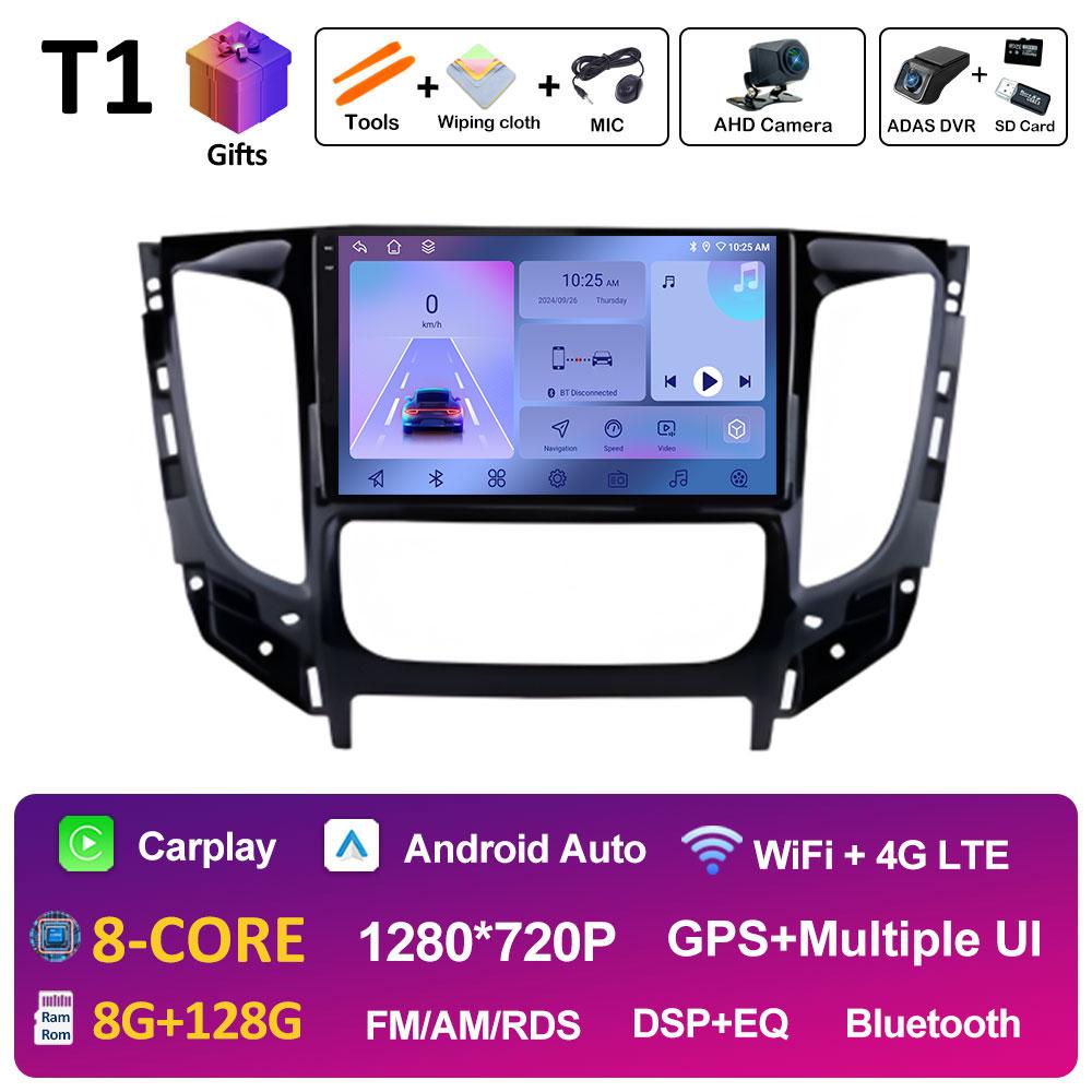 Car Multimedia Video Radio Player For Mitsubishi Pajero Sport 3 L200 5 Triton 3 2015 2016 2017 - 2019 Wireless Carplay Head Unit