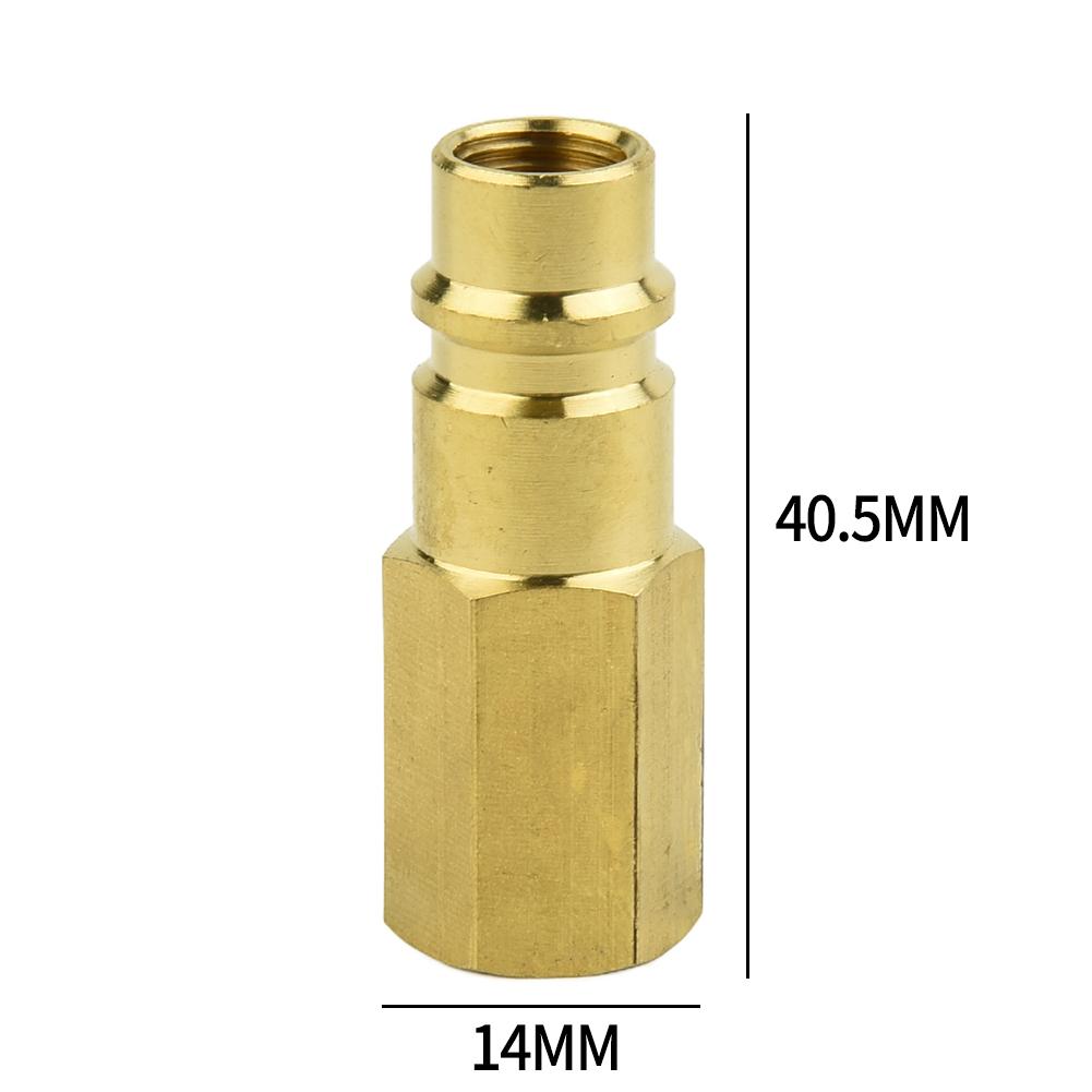 Quality Brass Adapter for Car Conditioner with 1/4 SAE Internal Thread