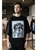 Cotton T-shirt with Design Heroes Print