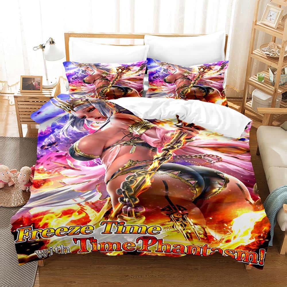 

Comforter Fashion 3D Printed Anime Black Summoner Bedding Set Single Twin Full Queen King Size Bed Set Adult Kid Bedroom S Comforter (quilt)-EU Single(135*200cm)3pcs