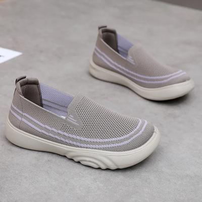 2024 Hot Seller New Women Single Thick Sole Non-slip Casual Shoes Soft Sole Comfortable Slip-on  Sneakers