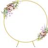 Gold Party Decor Arch Stand 2M*2M - Sturdy Balloon Frame Backdrop Bracket for Weddings Birthday Engagement Celebration 1PCS