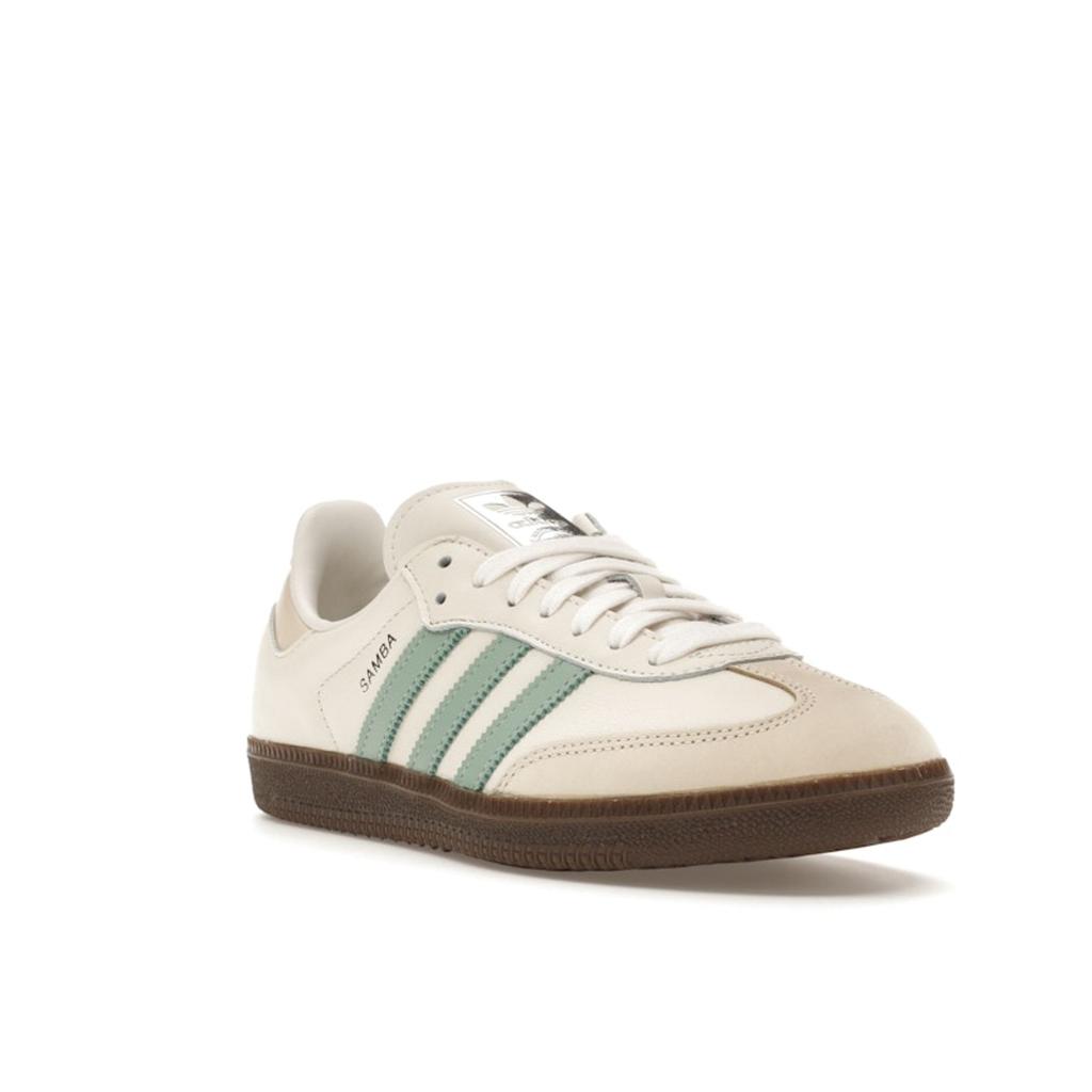 Adidas Samba OG White Hazy Green Women Sneakers Cream Cloud-White Wonder-White IH2752