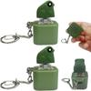 Clicking Fidget Toy Adult Fidget Toy Stress-Reducing Sensory Game Glow and Sound Frog Keychain for Youth Child Workplace School
